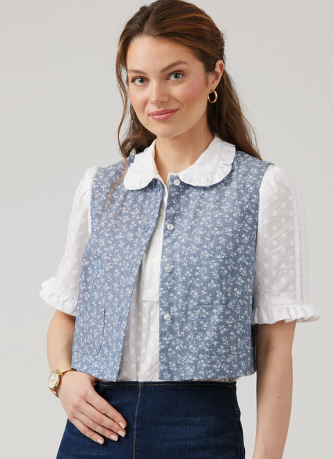 McCall's M8463 | Misses' Blouse, Vest, Skirt and Petticoat by Laura Ashley