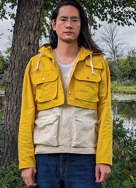 トップス Letter design gimmick cut and saw ME2064 | Men's Jacket and Vest by Donny Q | Know Me