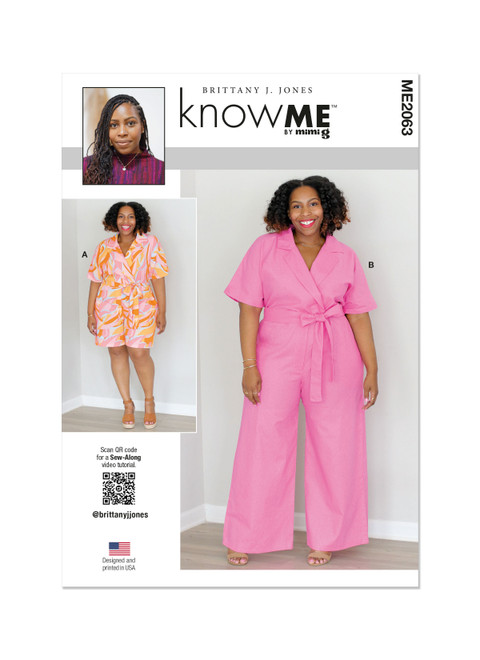 Know Me ME2063 | Misses' and Women's Romper and Jumpsuit by Brittany J. Jones | Front of Envelope