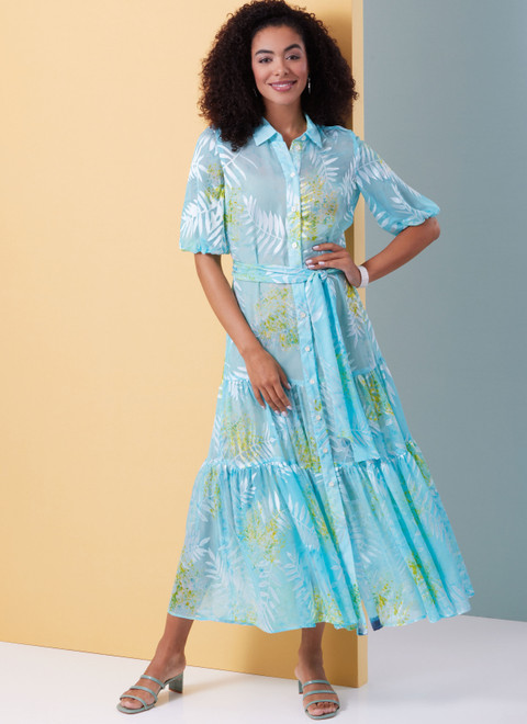 B6977 | Misses' Dress and Sash | Butterick