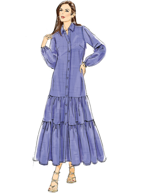 B6977 | Misses' Dress and Sash | Butterick