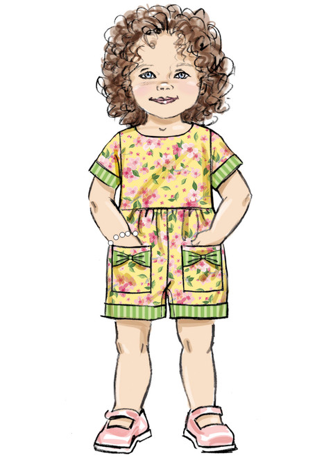 Butterick B6987 | Toddlers' Dresses and Rompers