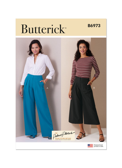 PDF B6973 | Misses' Pants by Palmer/Pletsch | Butterick