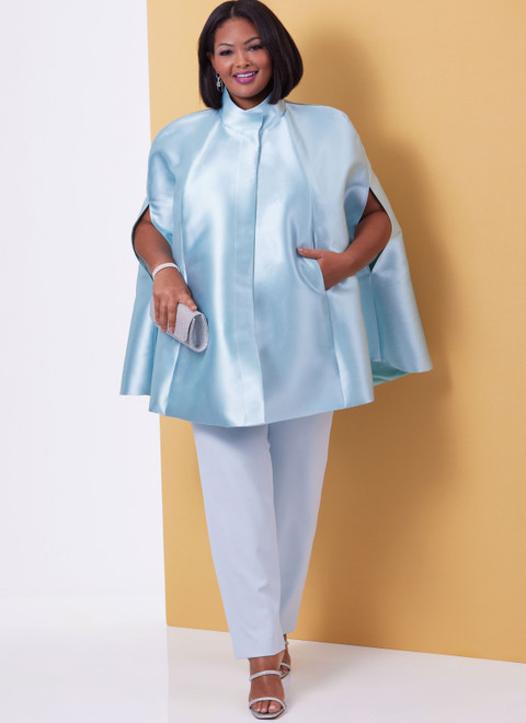 PDF B6978 | Misses' and Women's Cape, Top and Pants | Butterick