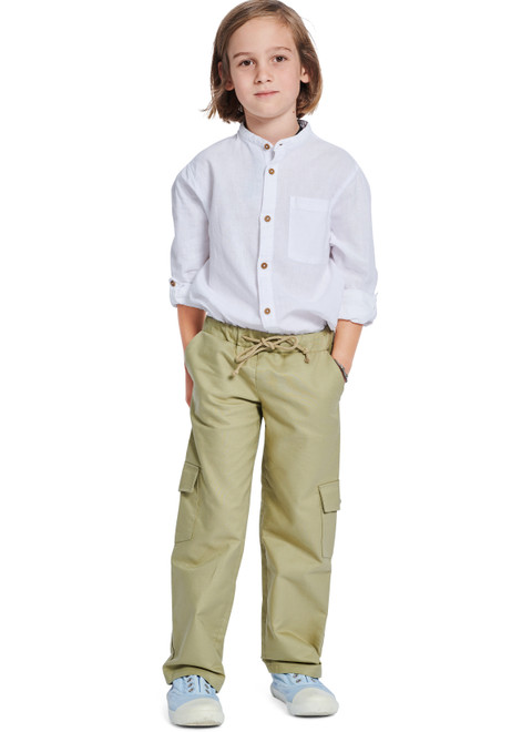 Burda Burda Style Pattern B9342 Child's Elastic Waistband Pants