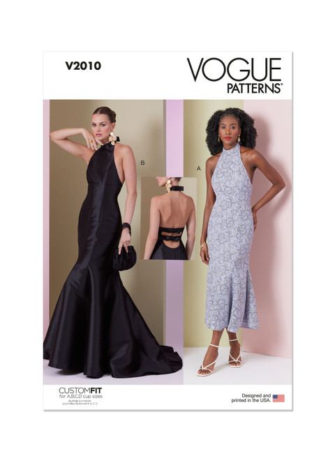 Vogue Patterns V2010 | Misses' Dress in Two Lengths | Front of Envelope