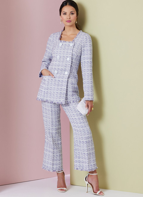 V2017 | Misses' Jacket in Two Lengths, Skirt and Pants | Vogue