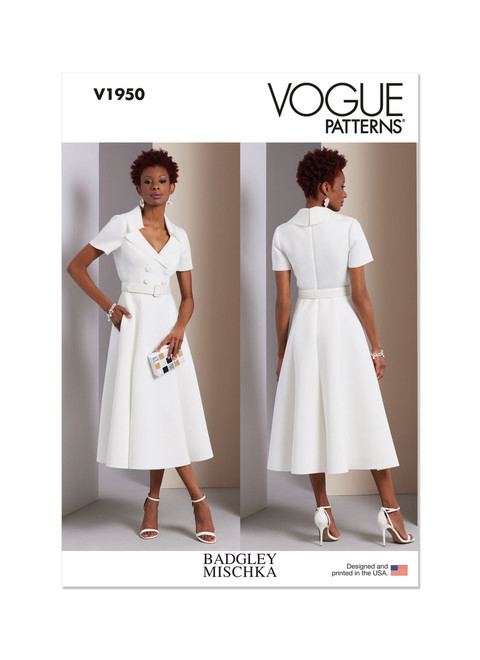 Vogue Patterns V1950 | Misses' Dress by Badgley Mischka | Front of Envelope