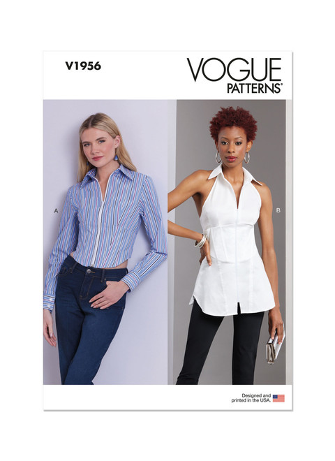 Vogue Patterns V1956 | Misses' Tops | Front of Envelope