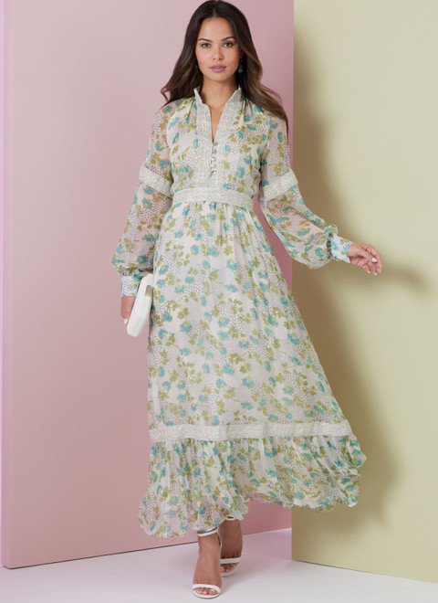 V2004 (PDF) | Misses' Dress in Two Lengths | Vogue Patterns