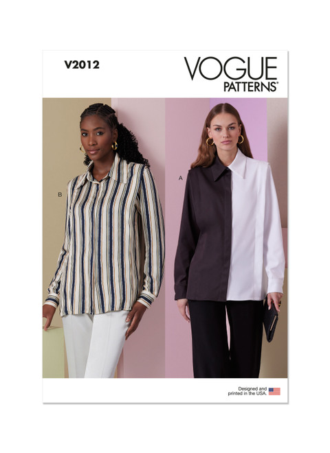 Vogue Patterns V2012 | Misses' Shirt | Front of Envelope