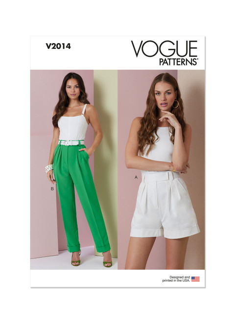 Vogue Patterns V2014 | Misses' Shorts and Pants | Front of Envelope