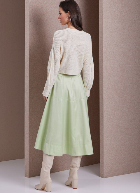 V1987 (PDF) | Misses' Skirt and Culottes | Vogue Patterns