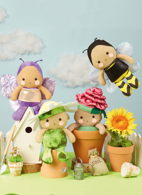 M8496 | Plush Dolls and Accessories by Carla Reiss Design