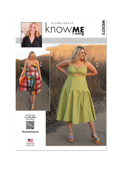 ME2073 (PDF) | Misses' Crop Top and Skirt by Alisha Grace | Know Me