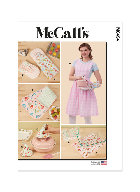 McCall's M8494 | Misses' Apron and Kitchen Accessories | Front of Envelope