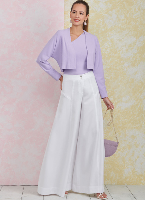 S9925 | Misses' Pants, Knit Shrug and Top | Simplicity