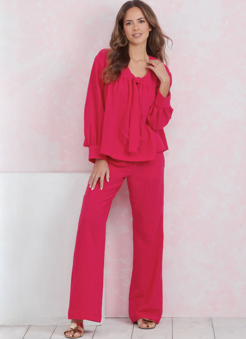 S9928 | Misses' Lounge Tops, Pants and Shorts | Simplicity
