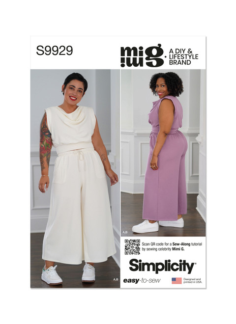 S9929 | Misses' and Women's Lounge Set by Mimi G Style | Simplicity