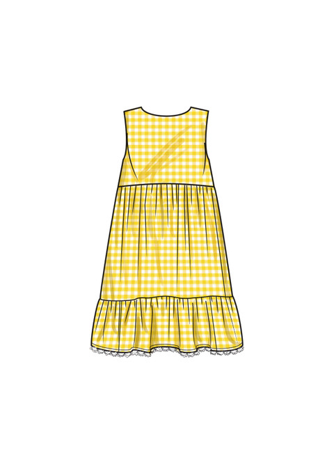 Simplicity S9933 | Children's and Girls' Dress with Sleeve Variations