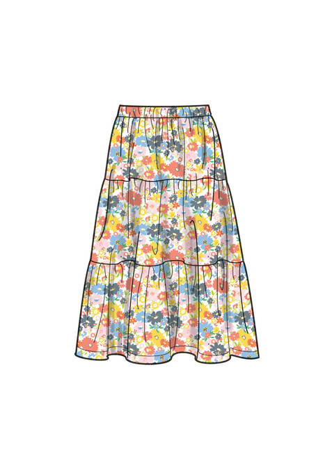 S9934 | Girls' Tops and Skirts | Simplicity