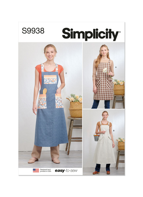 S9938 | Misses' Pullover Aprons | Simplicity