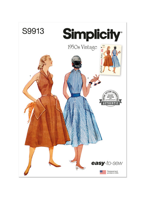 シェリーページ S9913 (PDF) | Misses' Dress | Simplicity