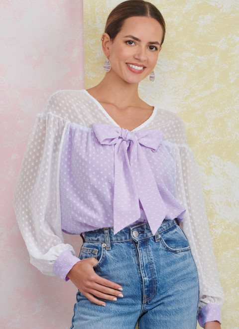 S9921 (PDF) | Misses' Top with Sleeve Variations | Simplicity