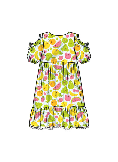 Simplicity S9933 | Children's and Girls' Dress with Sleeve Variations