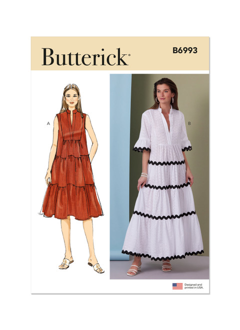 Butterick B6993 | Butterick Sewing Pattern Misses' Dresses | Front of Envelope