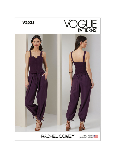 Vogue Patterns V2035 | Vogue Patterns Misses' Jumpsuit by Rachel Comey | Front of Envelope