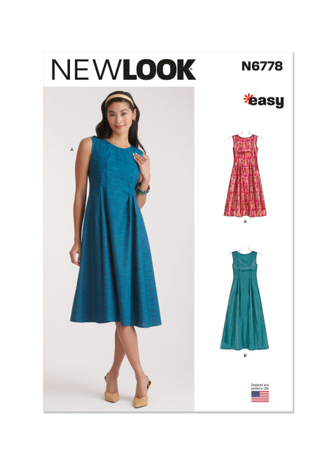 New Look N6778 | Misses' Dress in Two Lengths | Front of Envelope