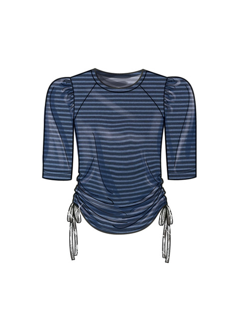 N6782 | Misses' Knit Top and Skirt | New Look