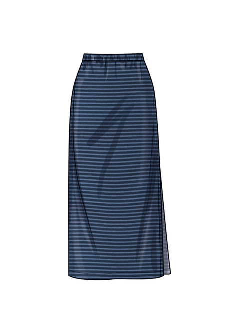N6782 | Misses' Knit Top and Skirt | New Look
