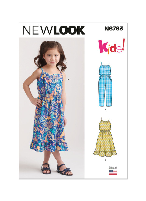 New Look N6783 | Children's Jumpsuit and Sundress | Front of Envelope