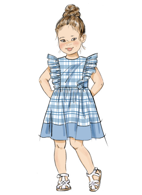 Butterick B7004 | Simplicity Sewing Pattern Children's Dresses, Top, Shorts and Pants