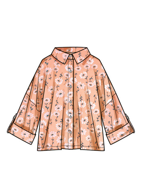 S9952 (PDF) | Simplicity Sewing Pattern Misses' Shirts | Simplicity
