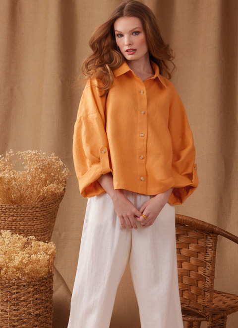S9952 (PDF) | Simplicity Sewing Pattern Misses' Shirts | Simplicity