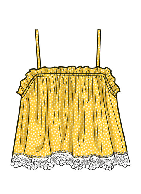 S9953 (PDF) | Simplicity Sewing Pattern Misses' Tops | Simplicity