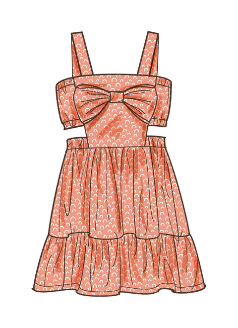 S9962 (PDF) | Simplicity Sewing Pattern Children's Dress, Top and
