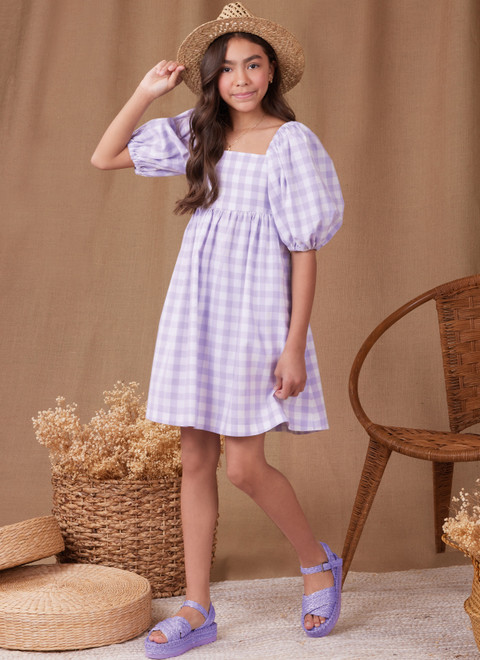 Simplicity S9964 | Simplicity Sewing Pattern Girls' Dress With Back Bodice and Length Variations