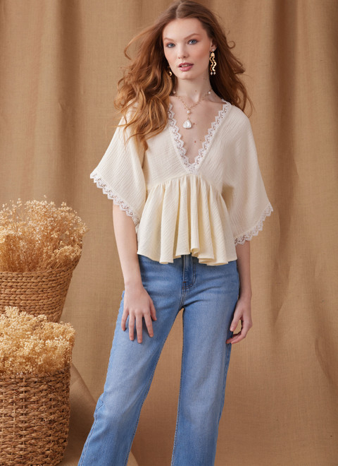 Simplicity S9951 | Simplicity Sewing Pattern Misses' Top In Two Lengths