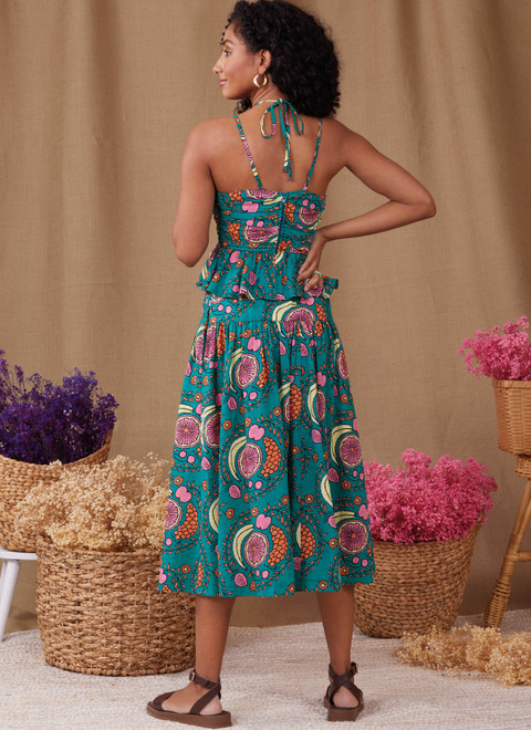 S9958 | Simplicity Sewing Pattern Misses' Top and Skirt | Simplicity