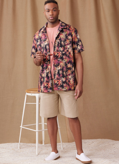 Simplicity S9960 | Simplicity Sewing Pattern Men's Knit T-Shirt, Shirt and Shorts