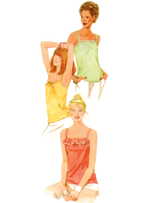 S9967 | Simplicity Sewing Pattern 1980s Misses' Pullover Knit Tops