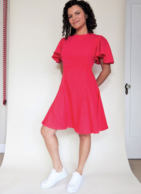 ME2091 (PDF) | Misses' Dress with Sleeve Variations by Lydia Naomi