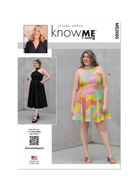 Know Me ME2085 | Misses' Dress in Two Lengths by Alisha Grace | Front of Envelope