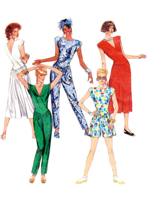 McCall's M8500 | McCall's Sewing Pattern 1980s Misses' Knit Dress and Jumpsuits