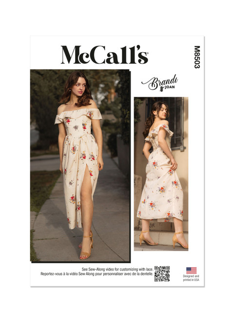McCall's M8503 | McCall's Sewing Pattern Misses' Dress by Brandi Joan | Front of Envelope