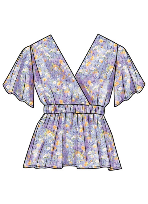 S3004 (PDF) | Simplicity Sewing Pattern Misses' Top with Sleeve